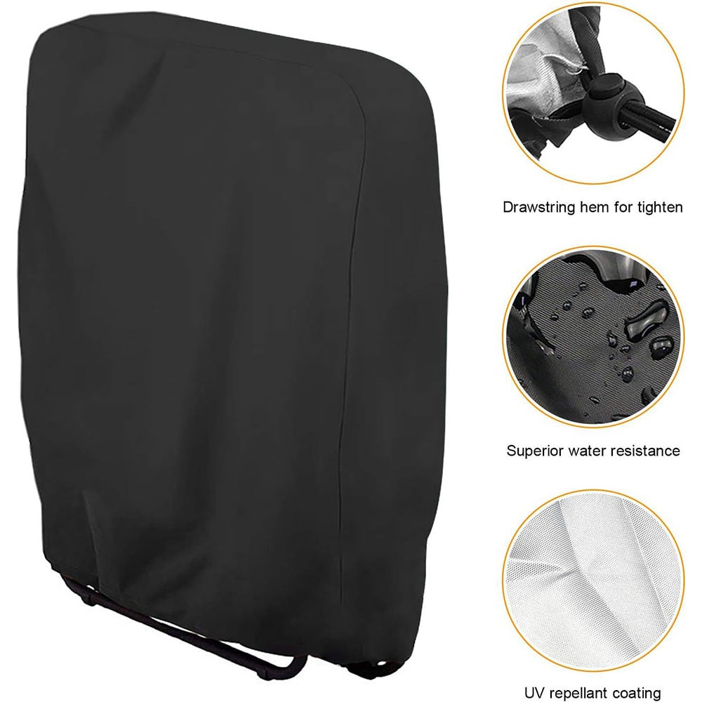 Vandafvisende solarieovertræk i 210D oxfordstof, 97x34x110 cm