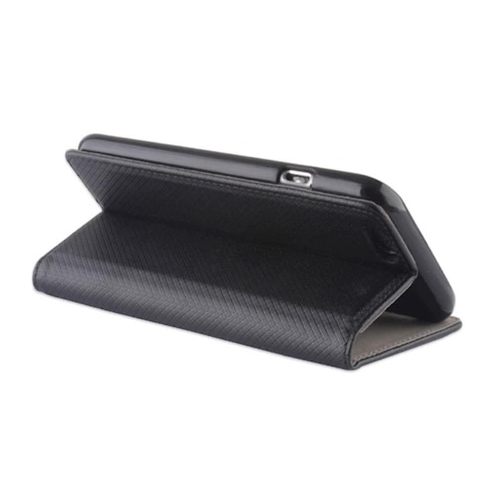 Flip-etui med stativ til Xiaomi 14T med magnetisk lås og kortlomme - Sort