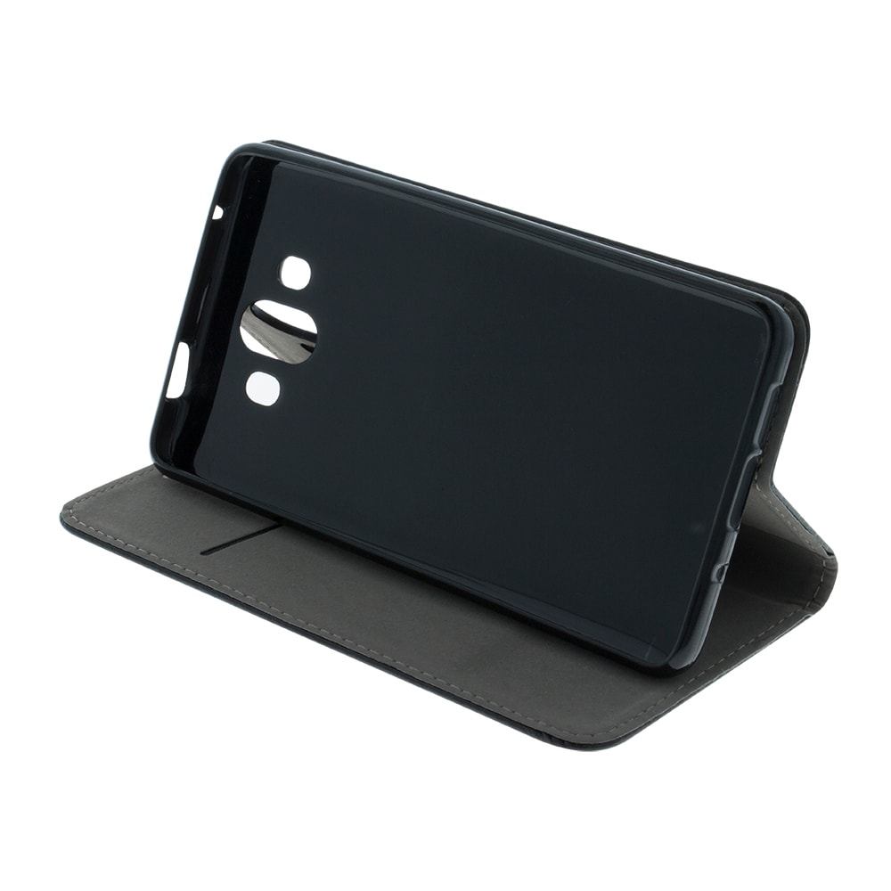 Flip-etui til Xiaomi Redmi 14C 4G med kortlomme og magnetisk lås - Sort