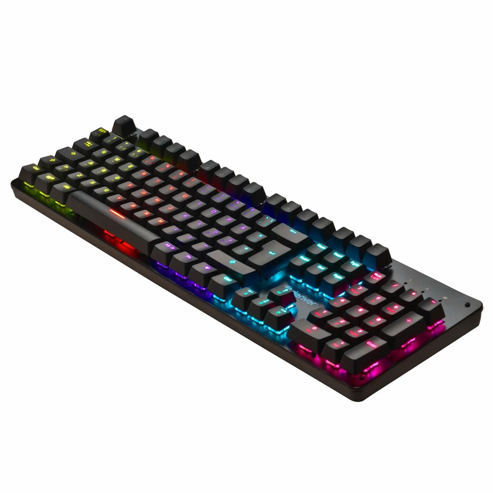 Denver GKK-330 gaming tangentbord med mekaniska brytare och RGB-belysning – Nordic layout