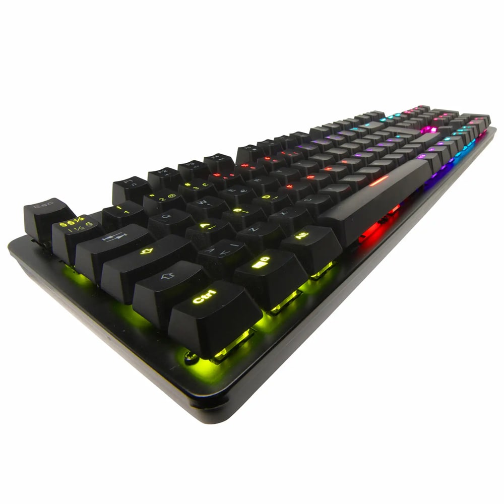 Denver GKK-330 gaming tangentbord med mekaniska brytare och RGB-belysning – Nordic layout