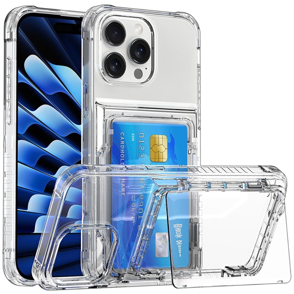 Bagcover med kortplads og stander til iPhone 14 Plus