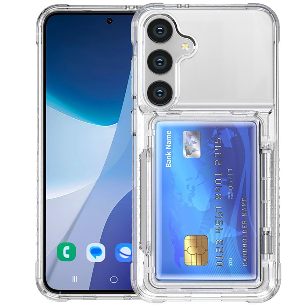 Bagcover med kortplads og stander til Samsung S23 Plus