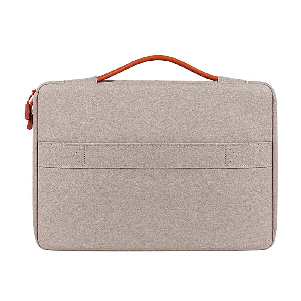 Vattentålig laptopväska i polyester, upp till 15,4" – beige