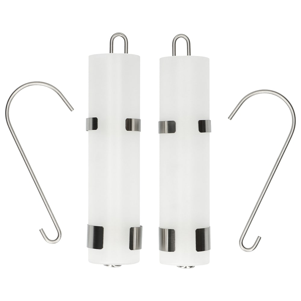 Luftfuktare för element i glas och rostfritt stål - 2-pack