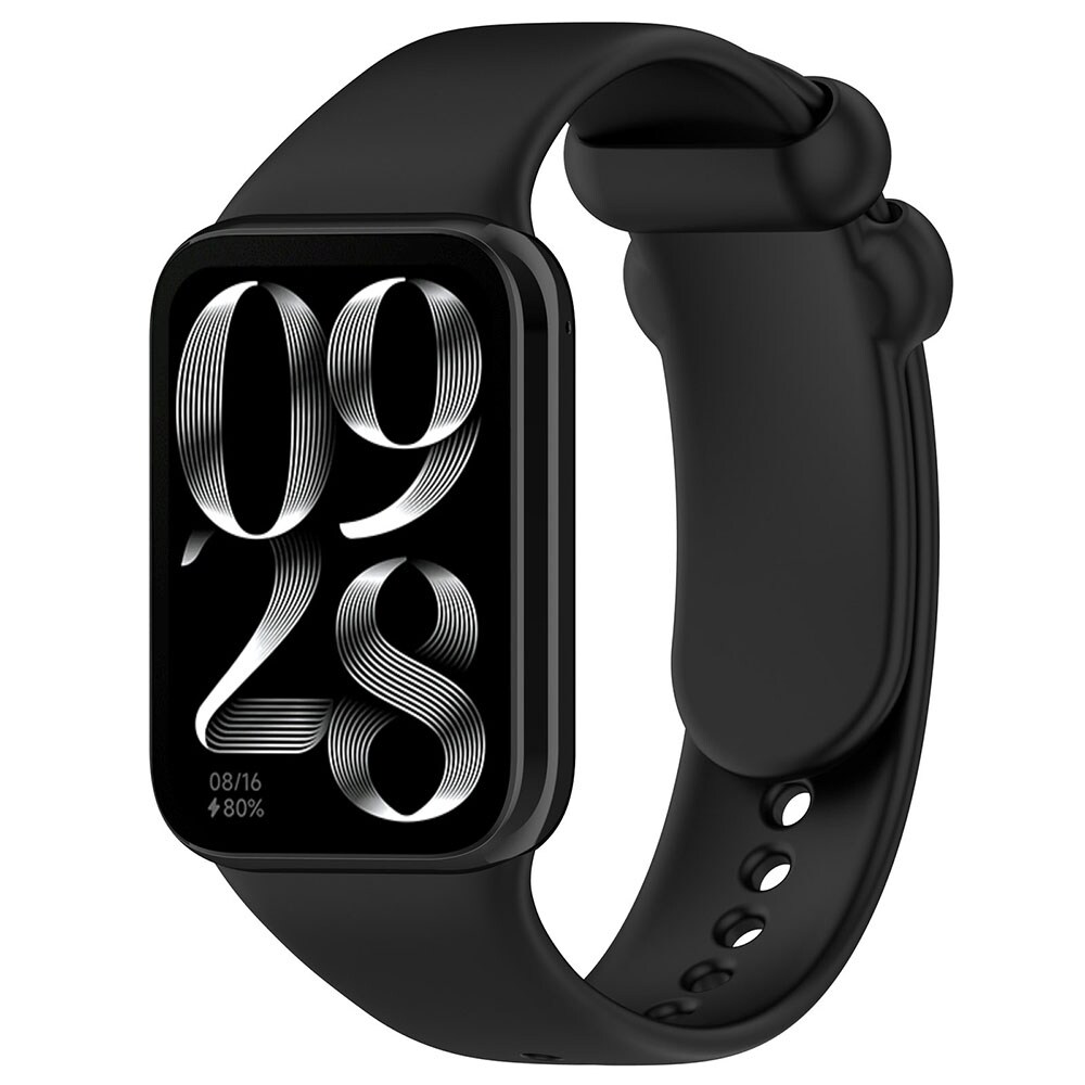 Silikonarmband till Xiaomi Redmi Watch 4 / Watch Band 8 Pro / 9 Pro - Svart