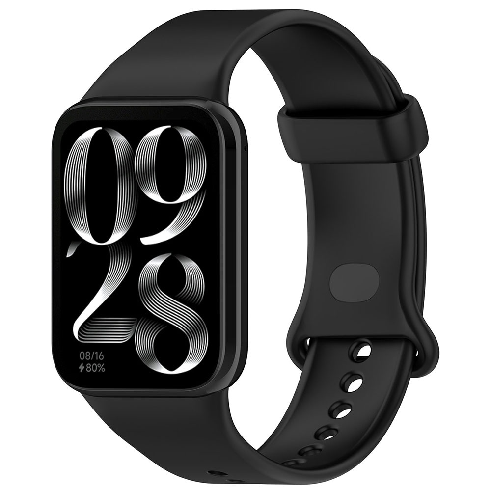 Silikonarmband till Xiaomi Redmi Watch 4 / Watch Band 8 Pro / 9 Pro - Svart
