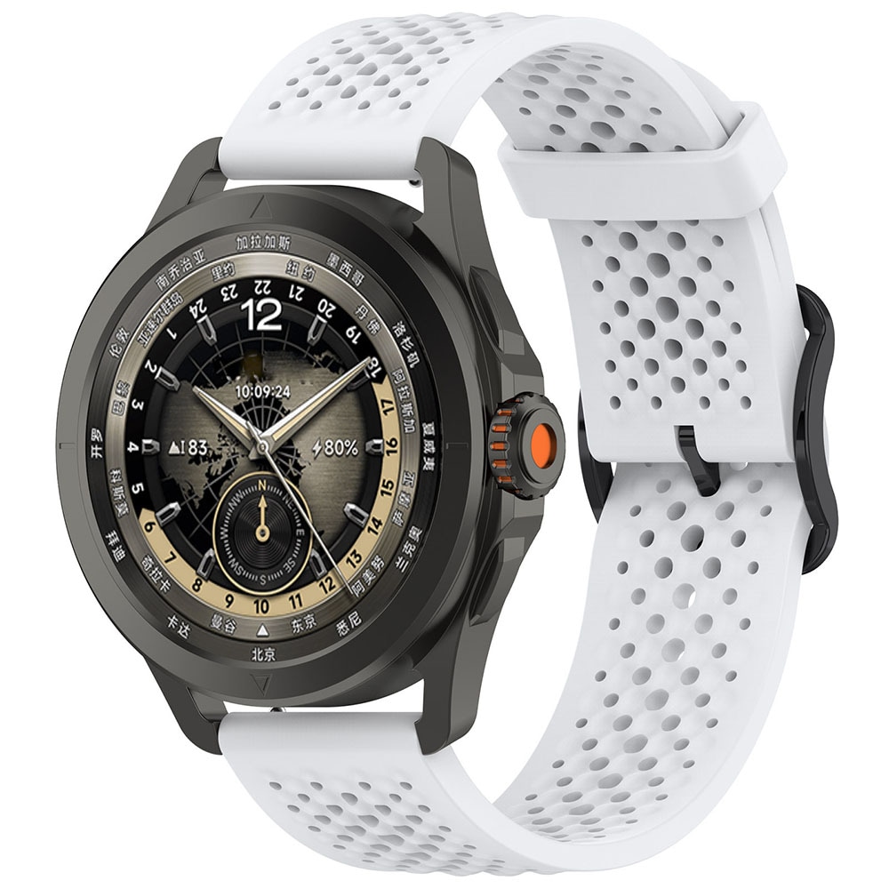 Silikonarmband 22mm till Xiaomi S4 Sport - Vit