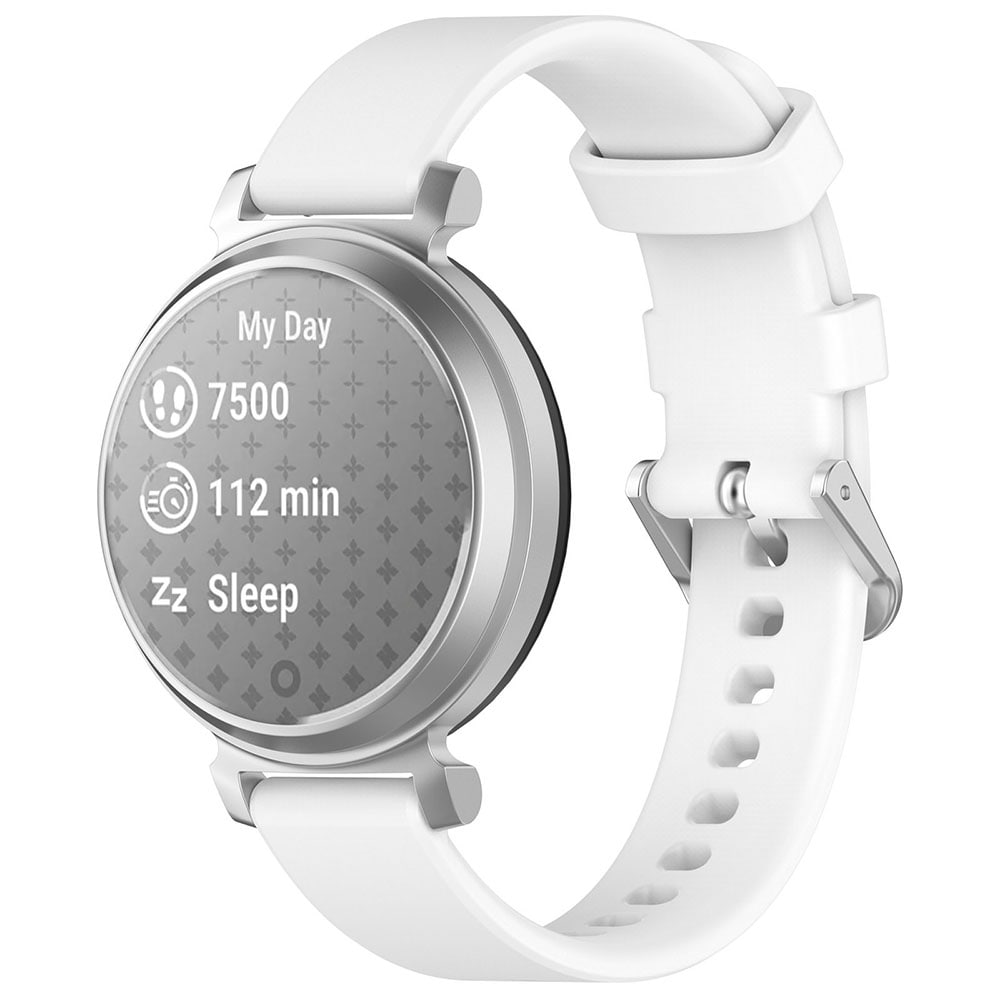 Silikonarmbånd til Garmin Lily 2 / Lily 2 Active - Hvit