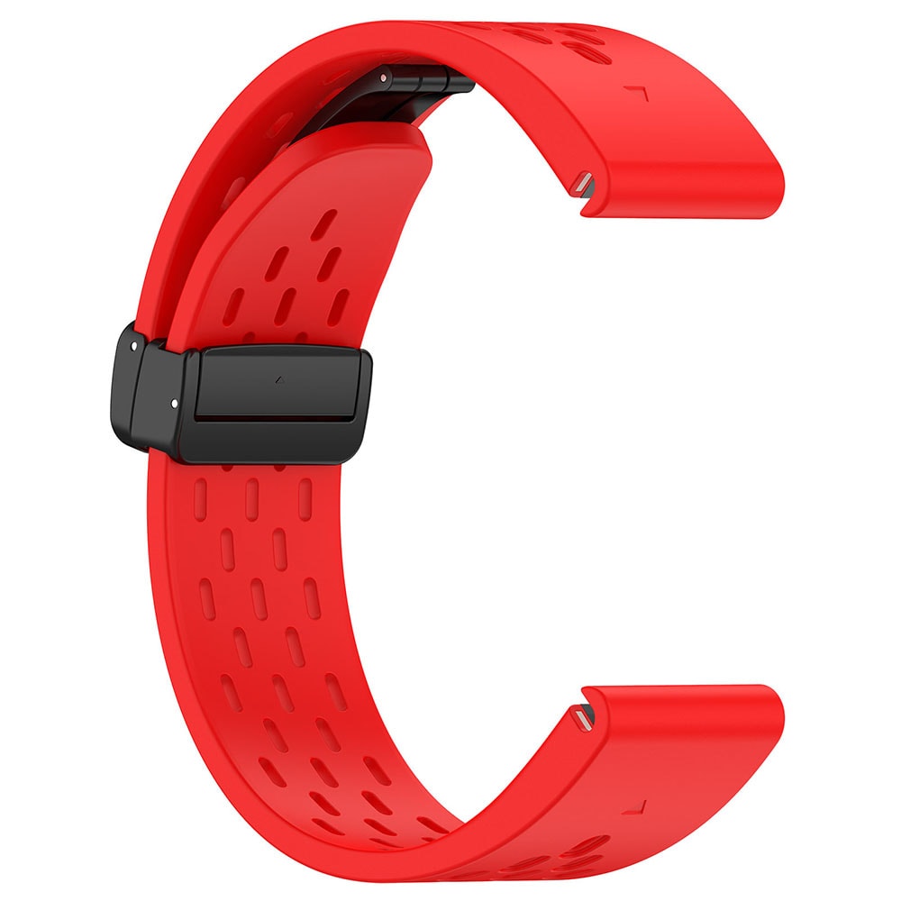 Silikonarmbånd for Garmin Fenix 5 / 6 / 7 / 8 22mm - Rød
