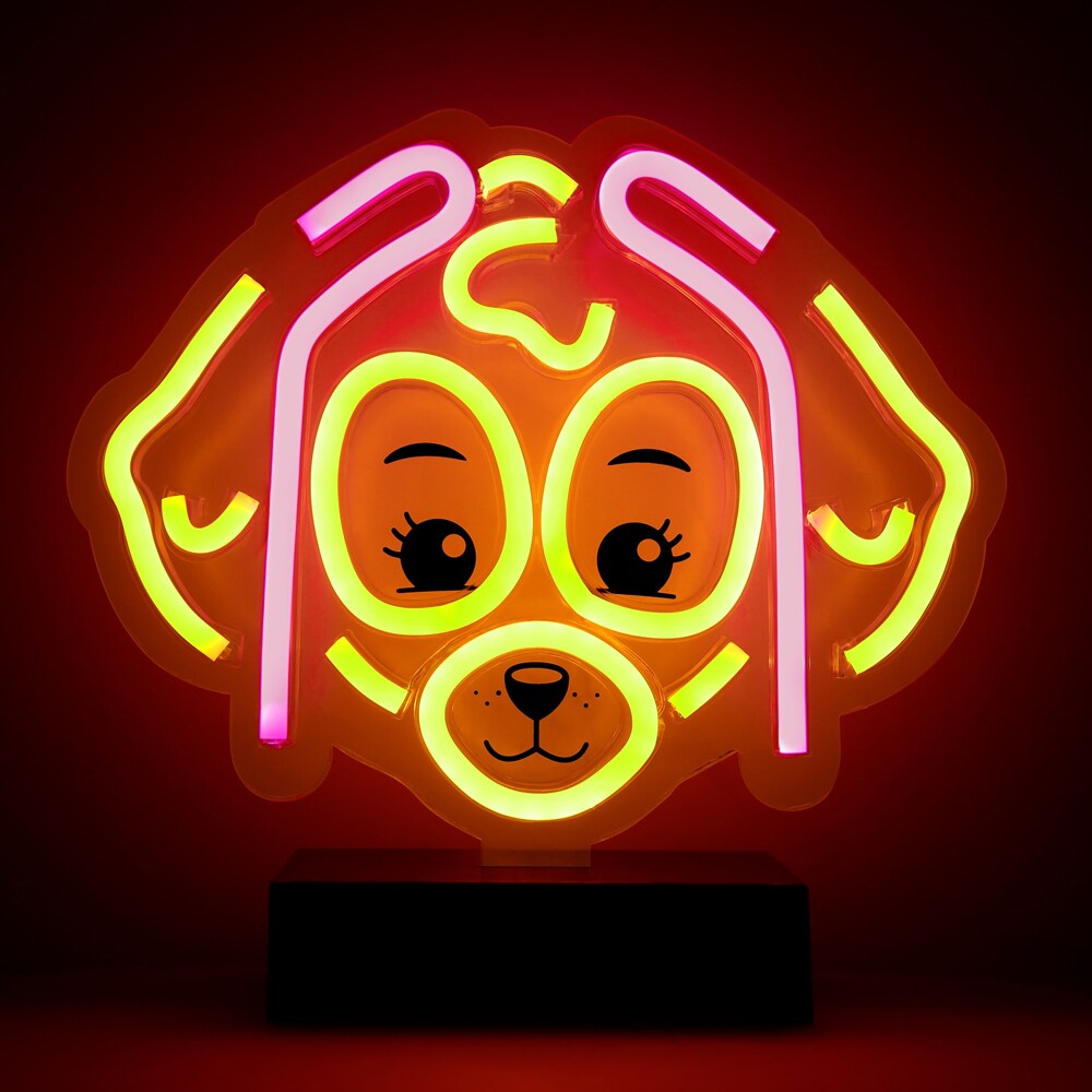 Paw Patrol LED Neonskylt på fot  - Skye