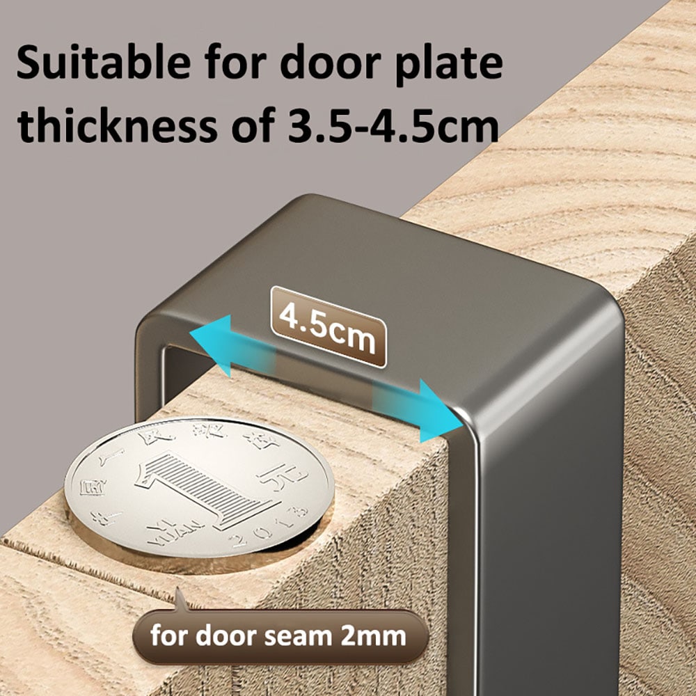 Dørhænger i aluminium med 7 kroge – 32 cm
