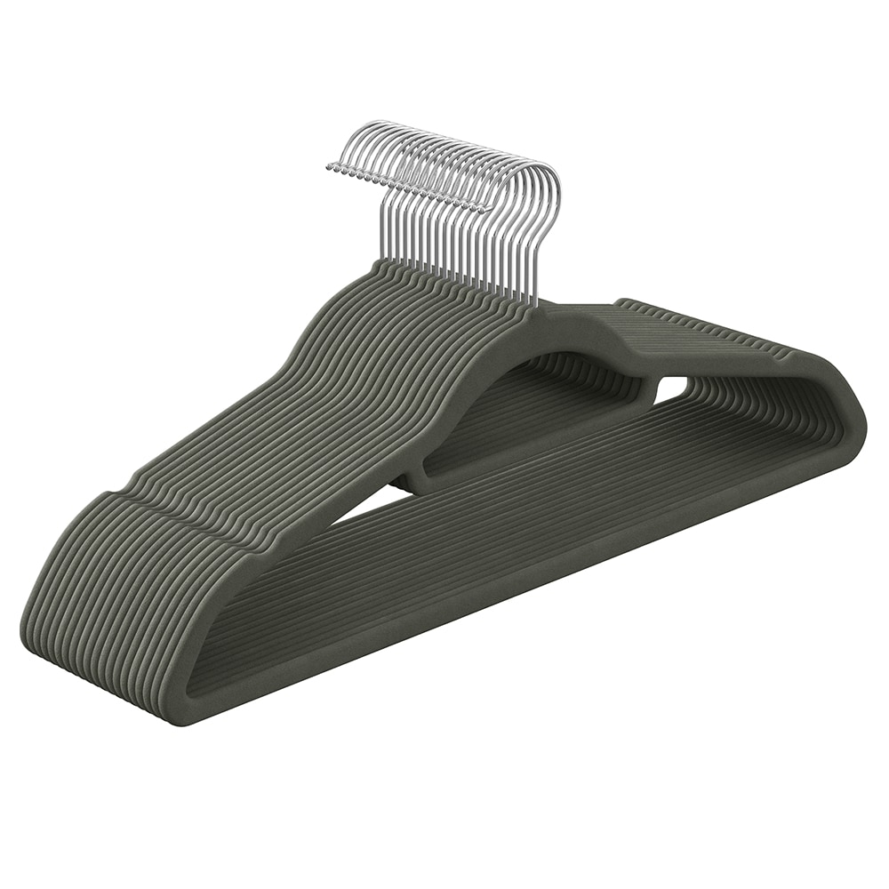 Galgar med sammet och 360° roterbar krok - 20-pack