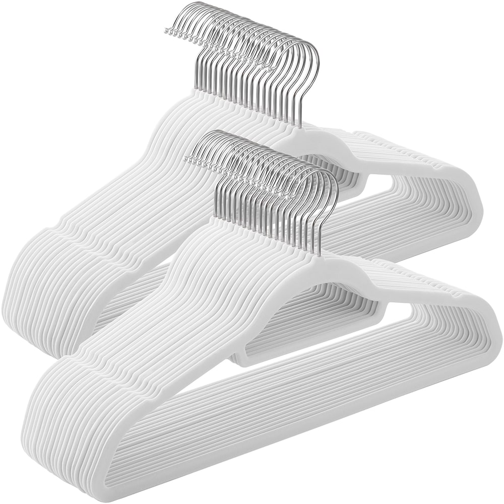 Galgar med sammet och 360° roterbar krok - 50-pack