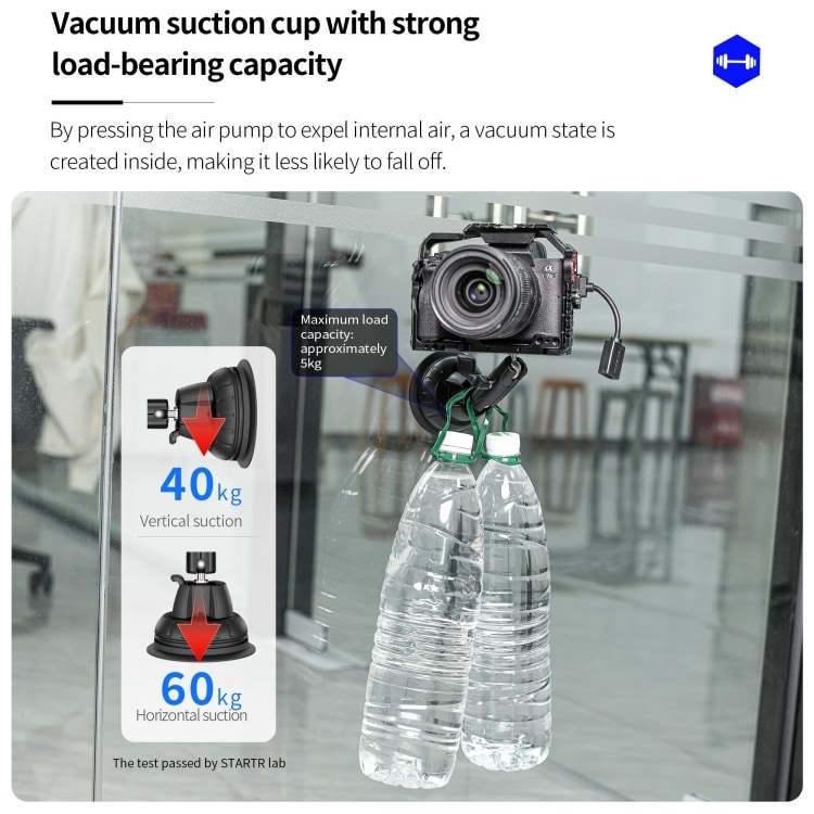 Fäste med sugpropp till DJI Osmo Pocket 3 för stabil montering
