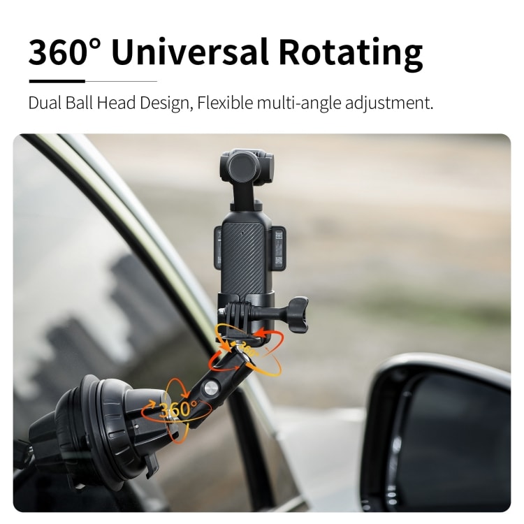 Fäste med sugpropp till DJI Osmo Pocket 3 för stabil montering