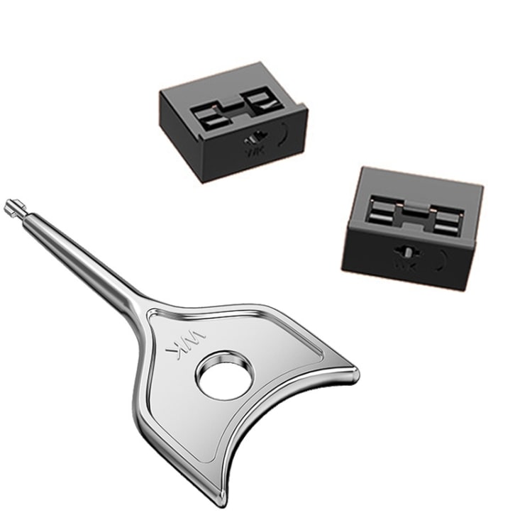 Lås till USB-uttag - 2 lås med 1 nyckel