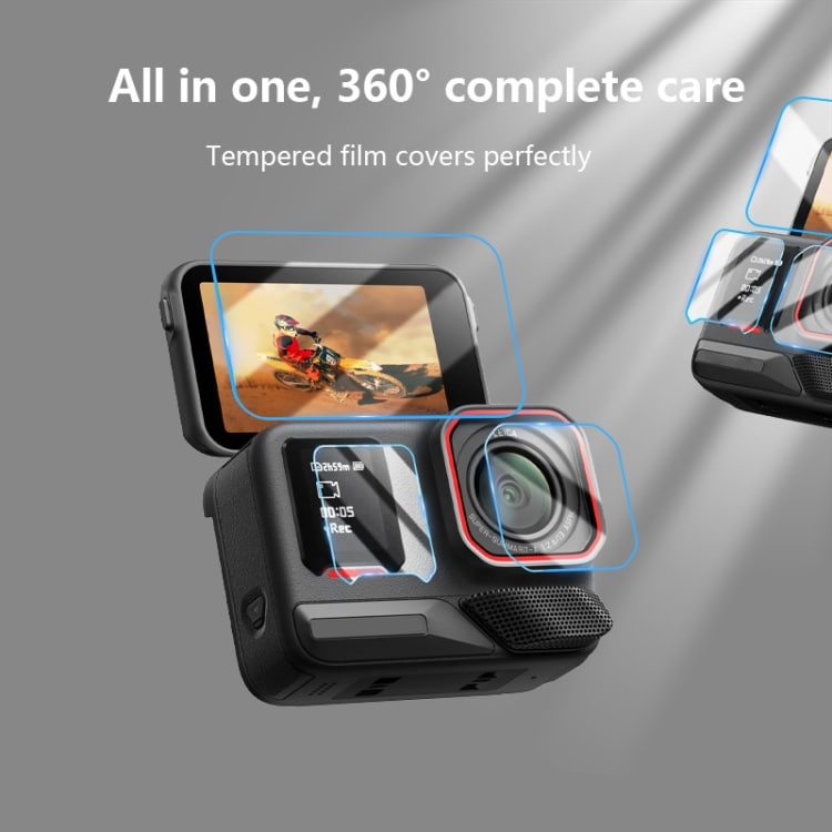 Härdat skärm- och kameraskydd till Insta360 Ace Pro 2