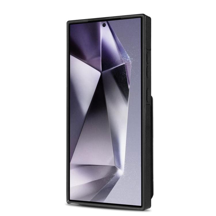 Kortholder og stativ med magnet til Samsung Galaxy S25 Ultra - Sort