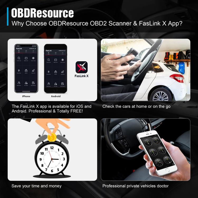 OBD ELM327 Bluetooth 4.2 auton diagnostiikka Apple ja Androidille