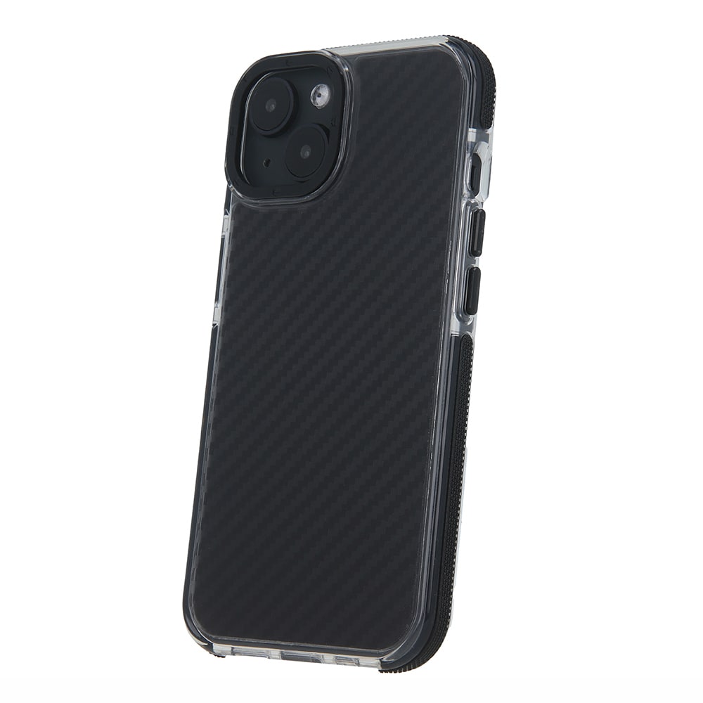 Bagcover til Samsung Galaxy S25 Plus - kulfiber/Sort