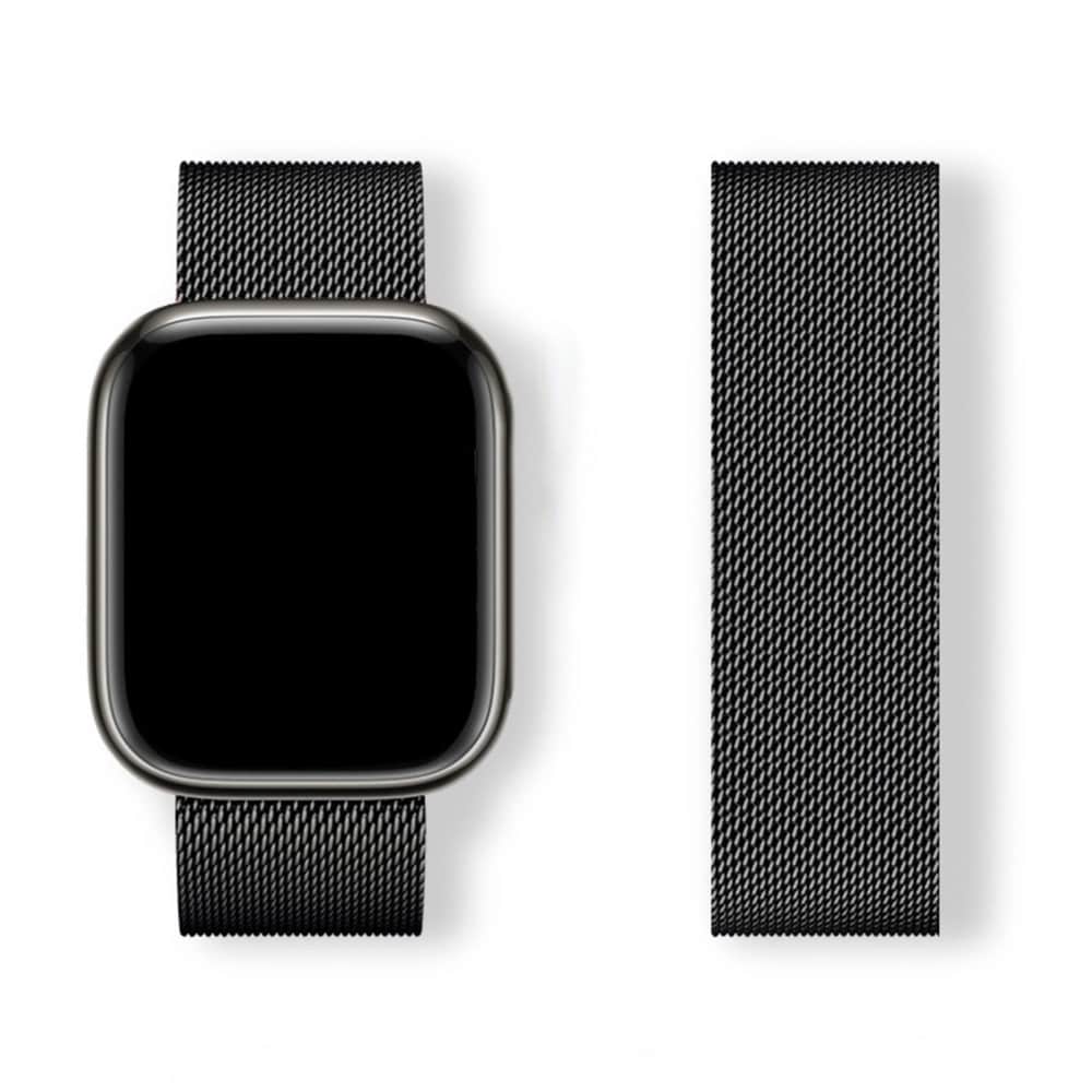 Milanese Armband till Apple Watch 42/44/45/46/49 - Svart