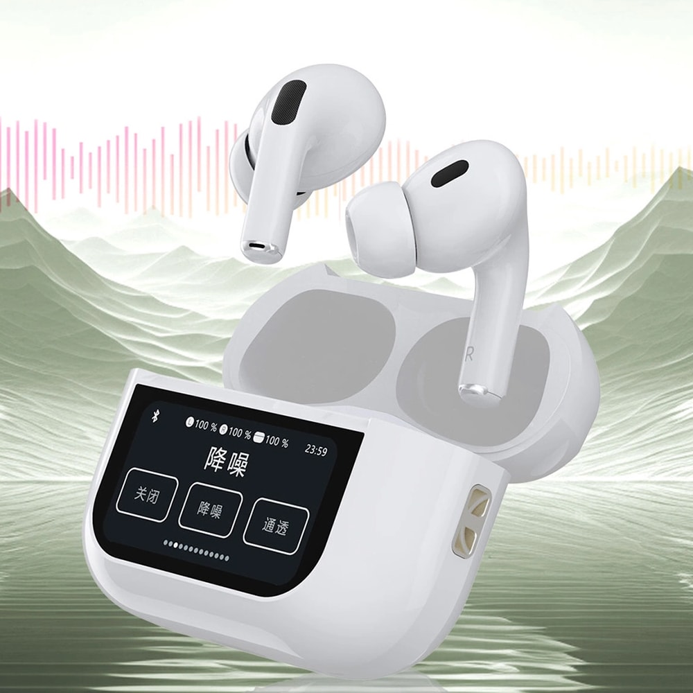 Dudao U19 trådlösa in-ear hörlurar med Bluetooth 5.3 och ANC - Vit