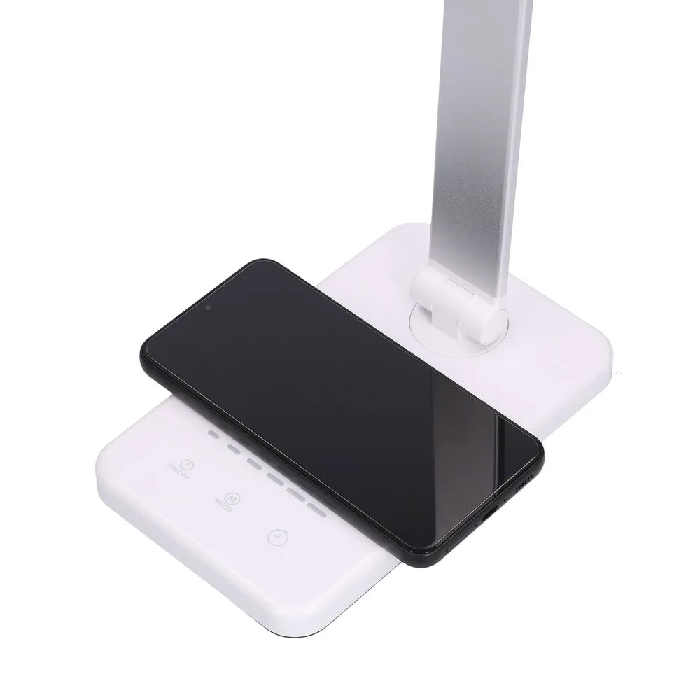 Extralink Smart Life bordslampa med justerbar belysning och trådlös laddning - Vit