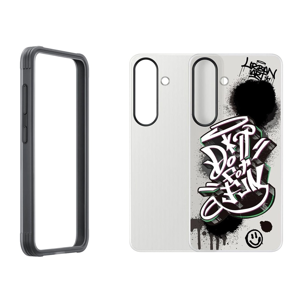 Samsung Flipsuit-etui til Galaxy S25 - Sort