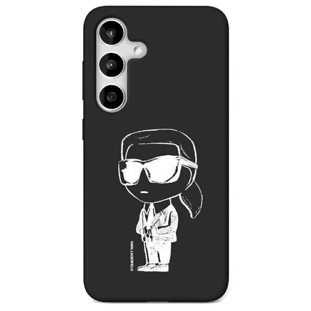 Karl Lagerfeld Silikonskal Graffiti med magnet till Samsung Galaxy S25 - Svart