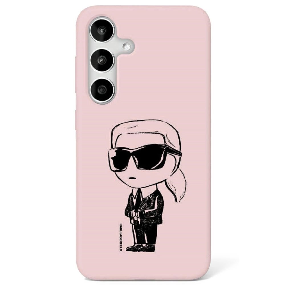 Karl Lagerfeld Silikonskal Graffiti med magnet till Samsung Galaxy S25 - Rosa