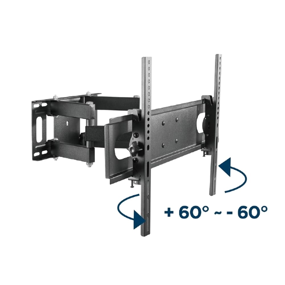 Full-motion väggfäste för 37–70" TV-apparater med dubbelarm
