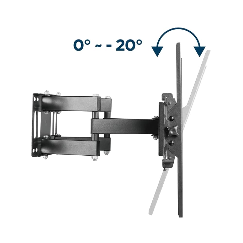 Full-motion väggfäste för 37–70" TV-apparater med dubbelarm