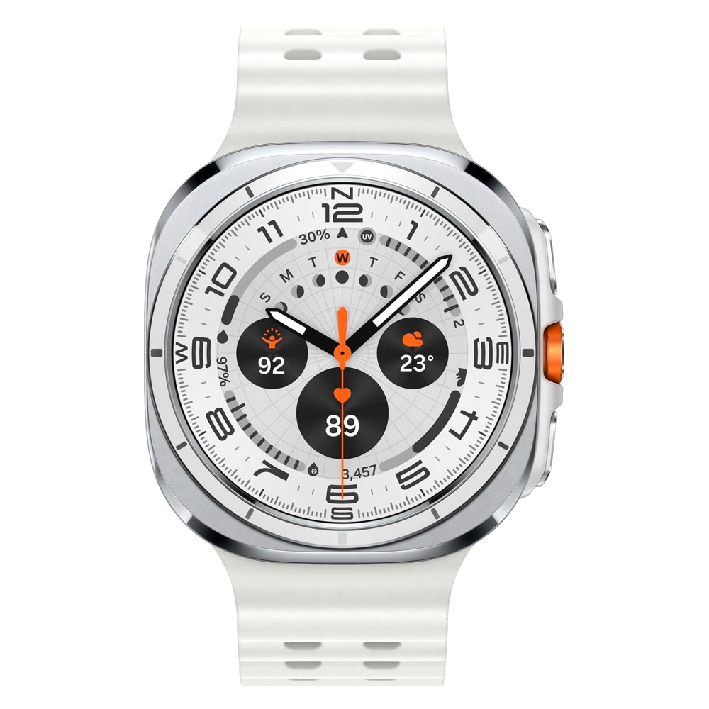 Samsung Galaxy Watch Ultra LTE 47mm – Titanium White med avancerade hälsosensorer och eSIM