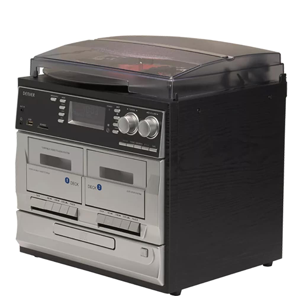 Denver Stereo med skivspelare, kassett, CD-spelare och Radio MRD-166