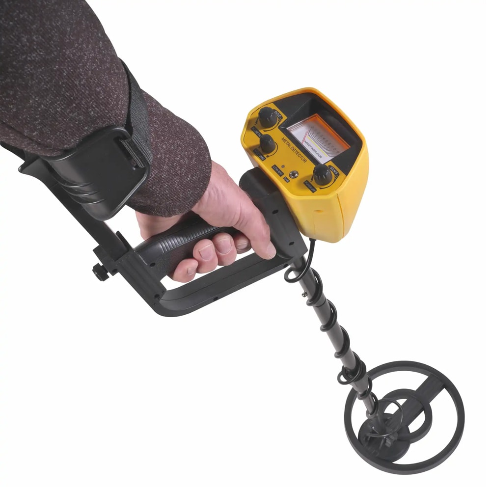 Denver metalldetektor med justerbart skaft och vattentät sökspole – MET-110