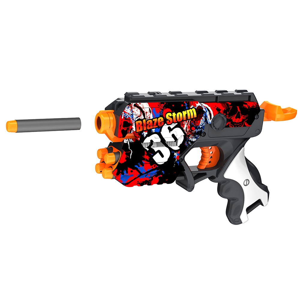 Blaze Storm Soft Ball Gun med 5 skott och enkel laddning