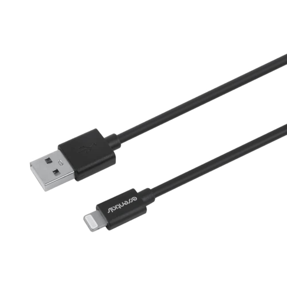 Essentials USB-Kabel USB till Lightning MFi 20cm - Svart