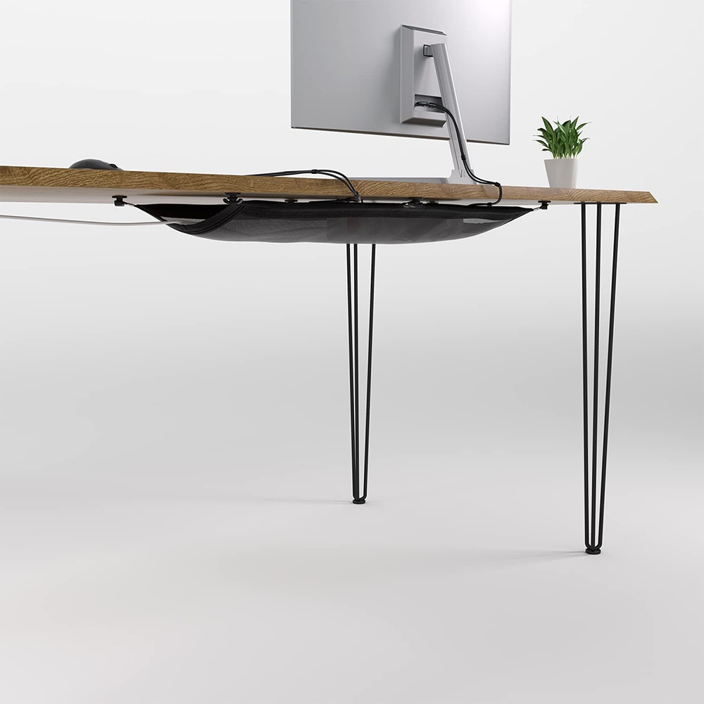 Kabelkorg med tillbehör, nätstorlek 28 × 20 × 3 cm