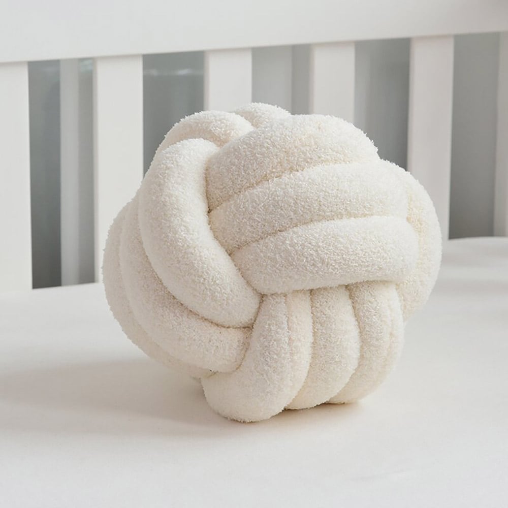 Knutkudde 30 × 30 cm - Vit