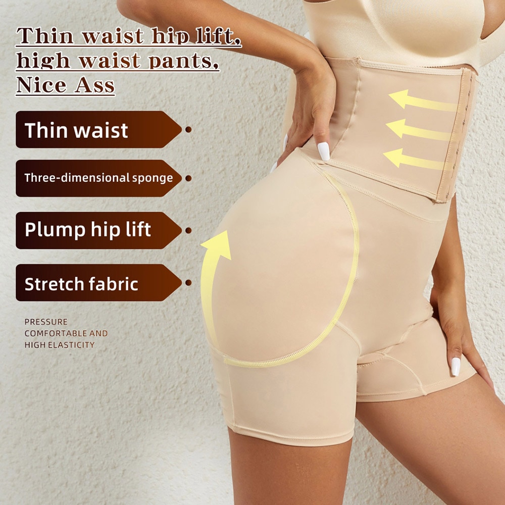 Shapewear med hög midja 3XL - Beige