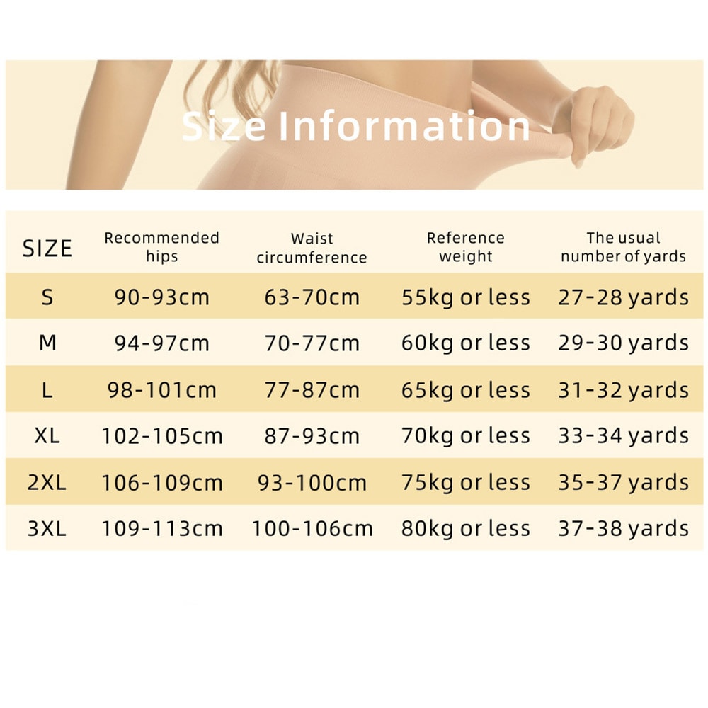 Shapewear med hög midja 3XL - Beige