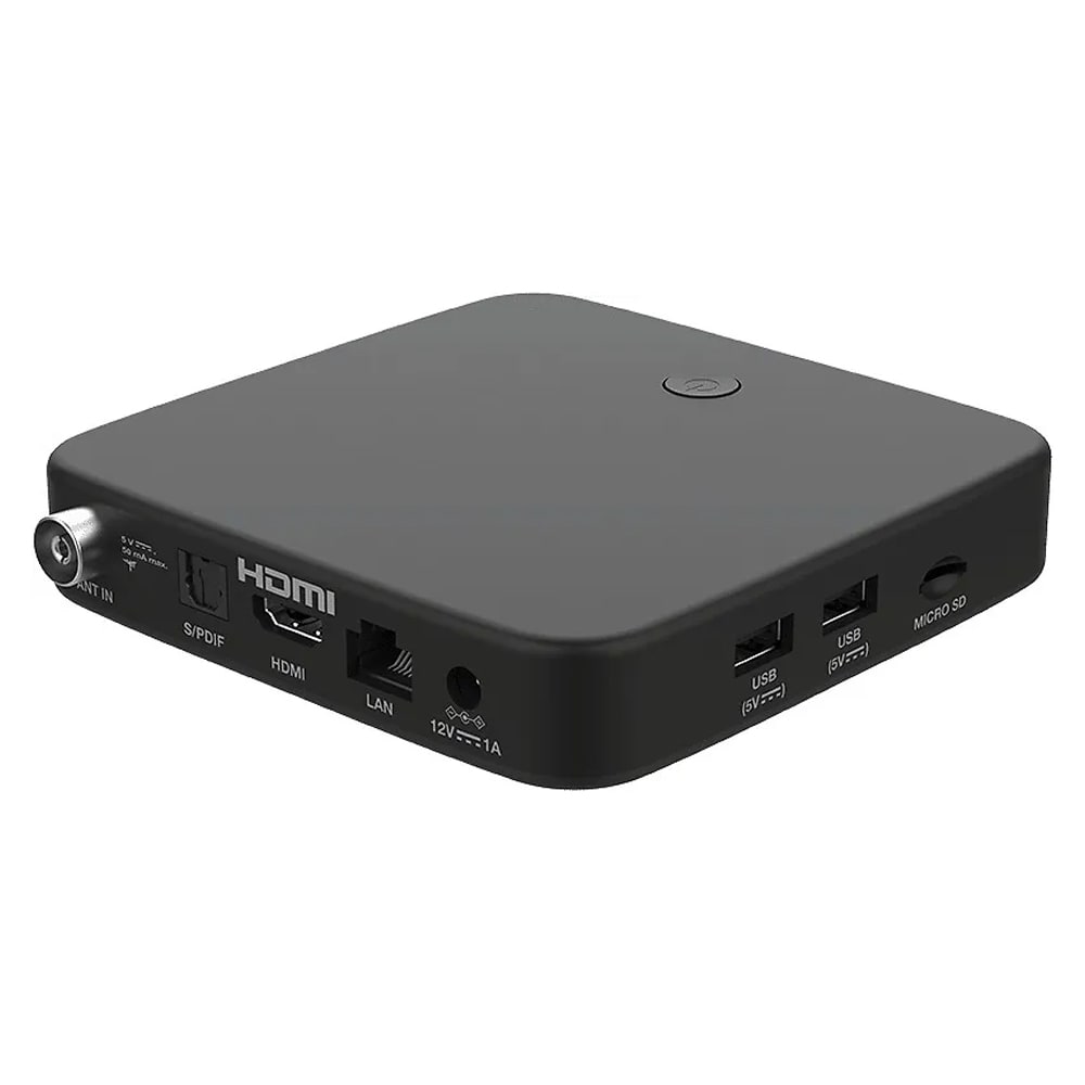 Strong 4K + DVB-T2 Wi-Fi Google TV-mediaspelare med Chromecast och TV-mottagare