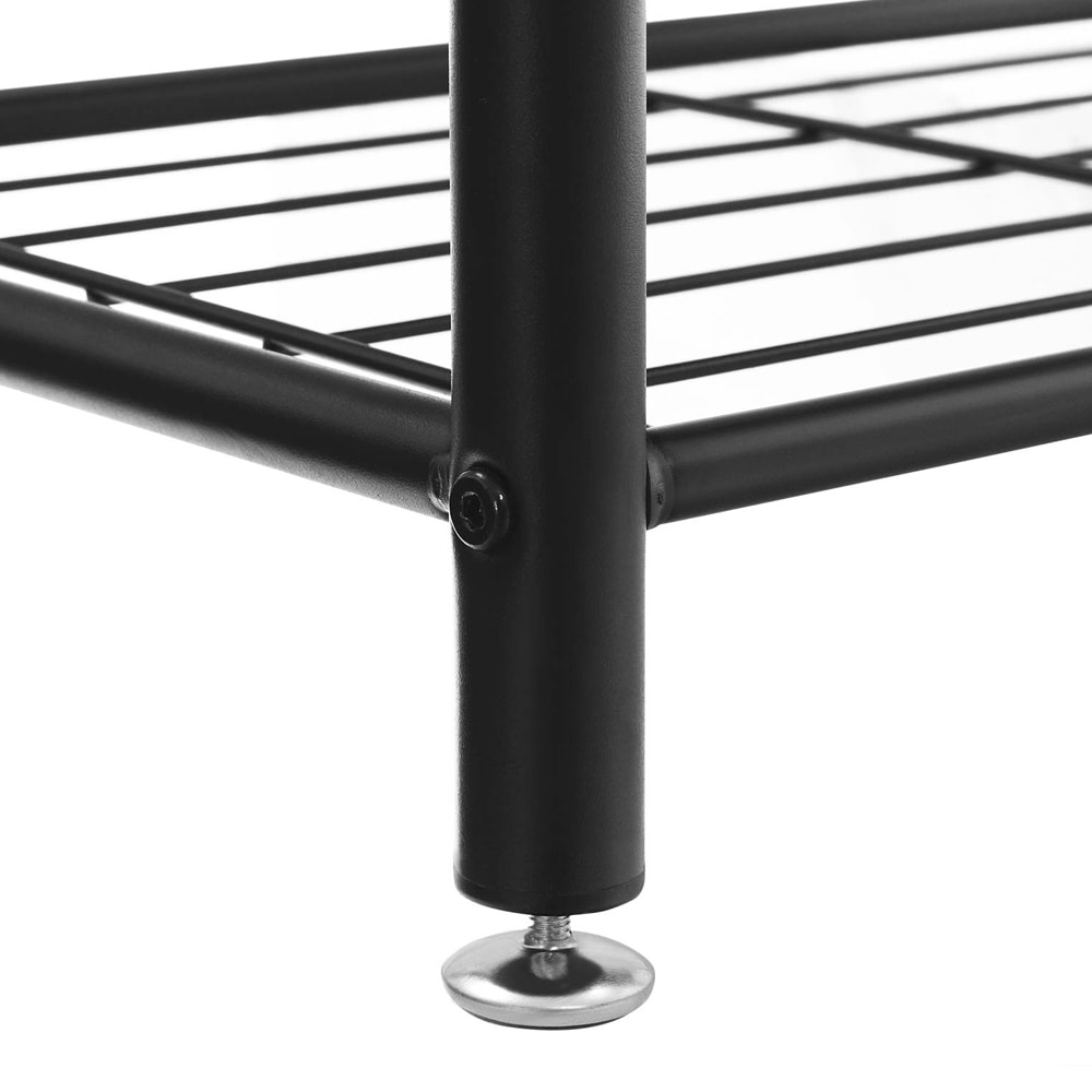 Klädhängare med bänk och skohylla i industriell design – 177 cm