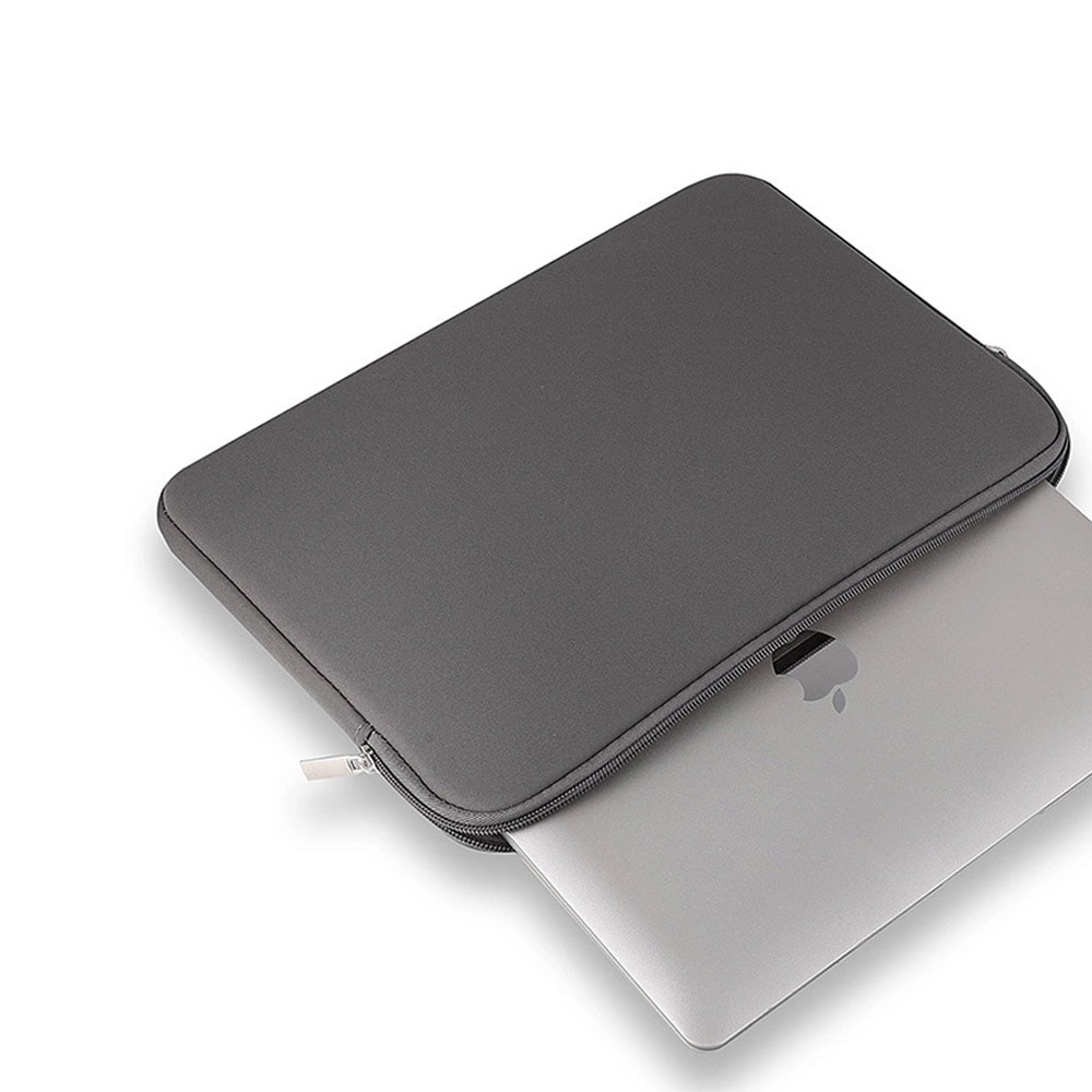 Laptopsleeve 14" – grå, stänkskyddad neoprenväska