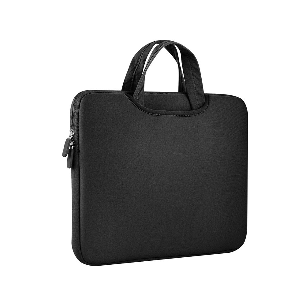 Laptopväska 14" – svart, stänkskyddad neopren med bärhandtag