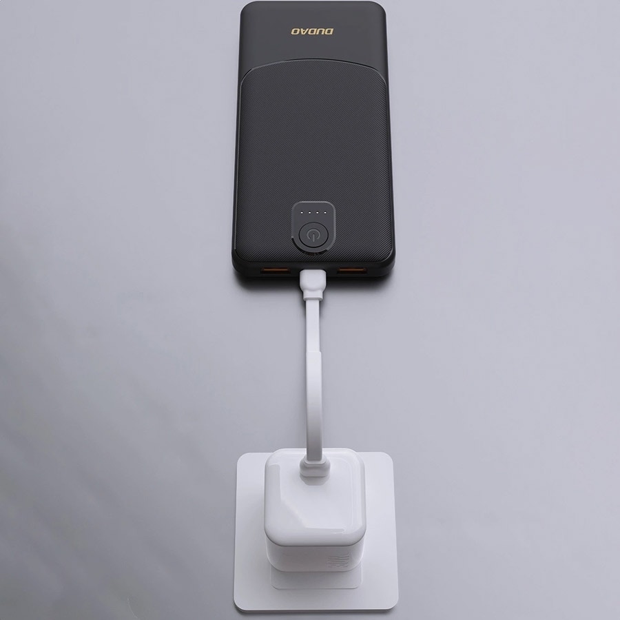 Dudao Powerbank 20000mAh 10W med 2XUSB och laddning via USB-C - Svart
