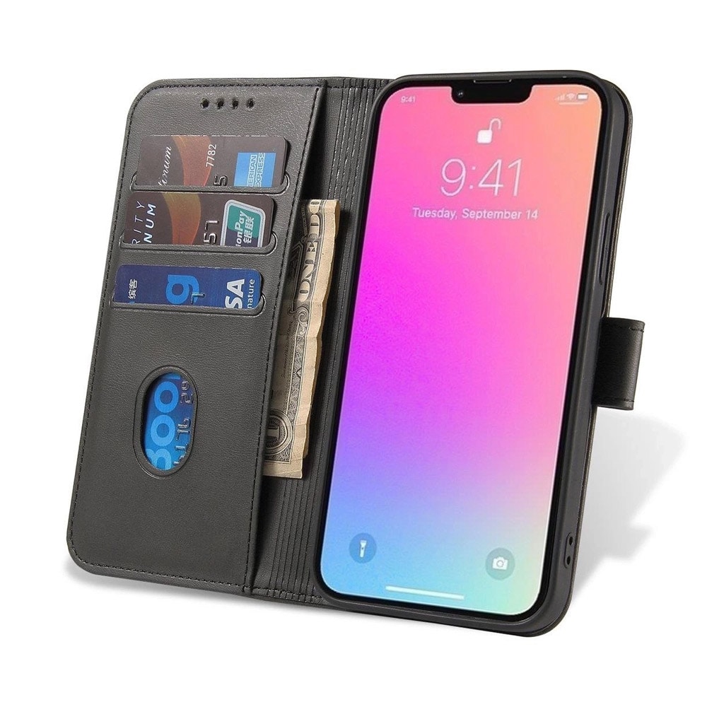 Kunstlædertaske til Samsung Galaxy A56 - Sort