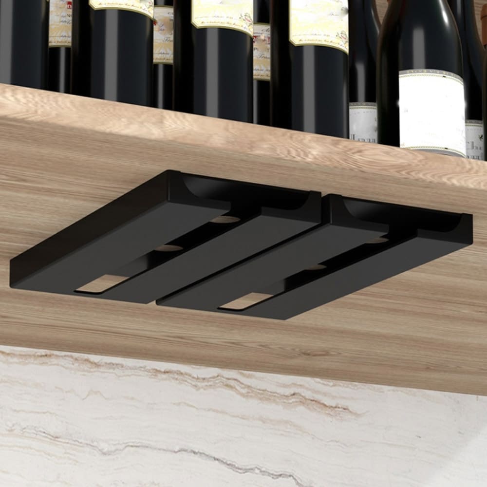 Glashängare i plast 2-pack - Svart