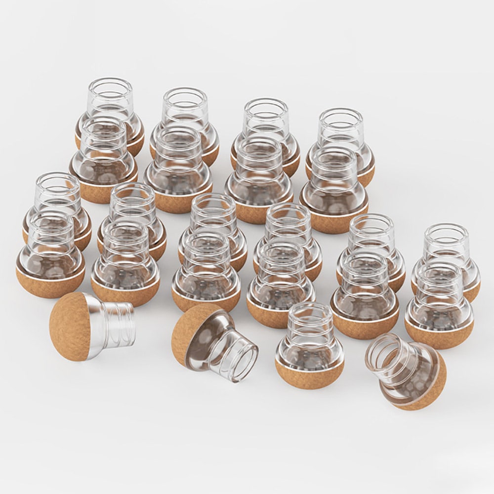 Golvskydd för stolar och bord 1,9cm Rund 4-pack